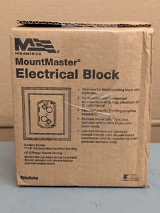 NEW Mid America Mount Master Electrical Block & Ring 2PK Champ 116 - Picture 1 of 2