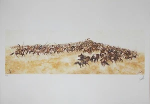 STOFFE DRUCK INDISCHE SZENARIEN THEMA 6 SIGNIERT P.A. - Bild 1 von 1