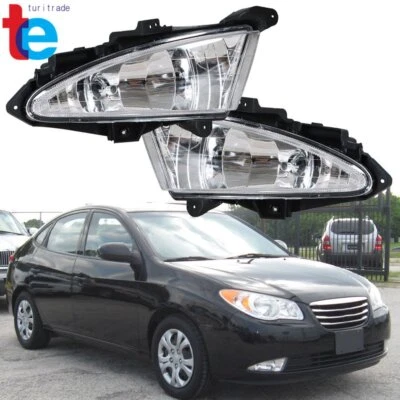 For Hyundai Elantra 2007-2010 Driver & Passenger Side Driver Fog Lights Lamps - Image 1 of 4