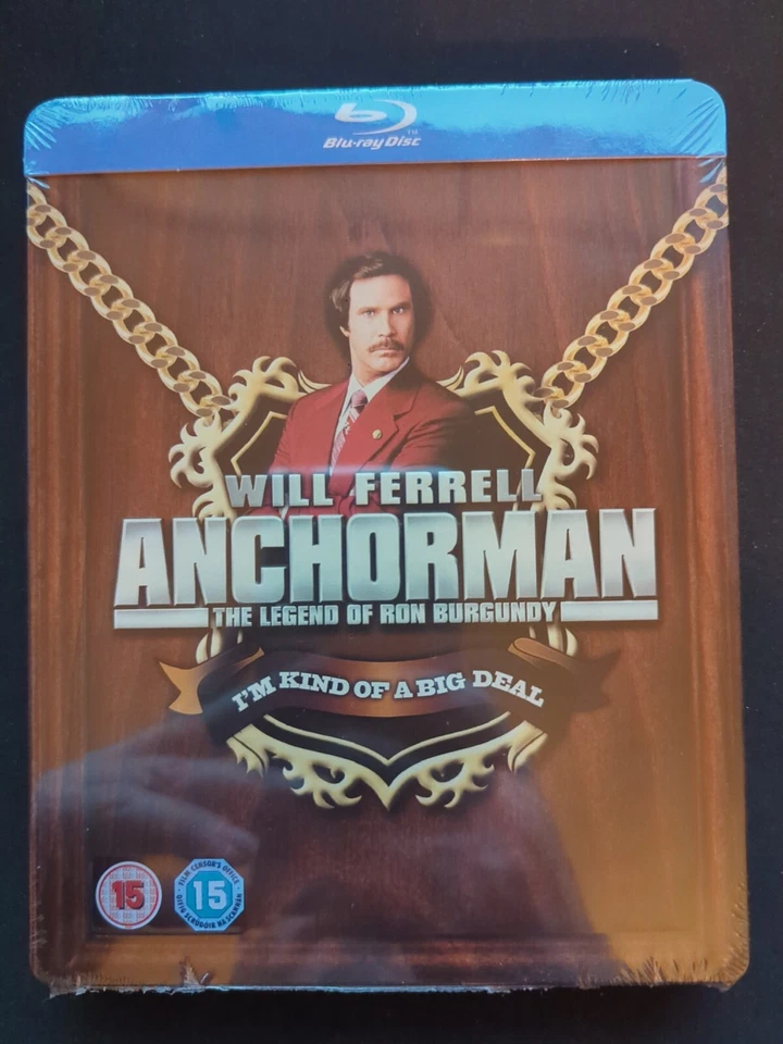 Anchorman 2 Disc Blu Ray Steelbook The Legend of Ron Burgundy