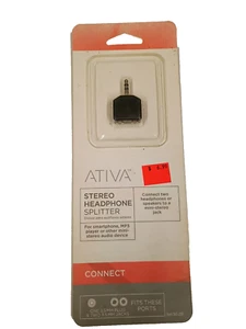 Ativa 3.5mm Stereo Headphone Splitter Jack 563-209 - Picture 1 of 3