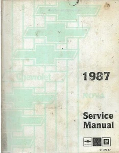 1987 Chevrolet Nova Service Manual - Picture 1 of 1