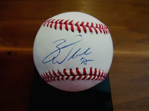 ZACK WHEELER PHILA PHILLIES NEW YORK METS SIGNED AUTO OML BASEBALL STEINER GEM - Picture 1 of 6