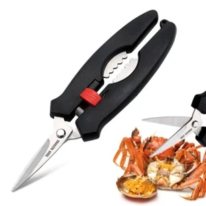 Seafood Peeler Lobster Crab Shrimp Deveiners Scissor Shear Snip Stainless Steel - Picture 1 of 11