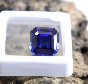 Best Quality Deep Blue Tanzanite  Radiant Cut Loose Tanzanite Mined Stone 9.5ct - Picture 1 of 10