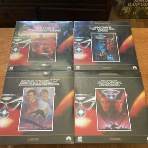 Factory Sealed STAR TREK Laserdisc Lot Of 4 II-V The Wrath Of Khan and More - Picture 1 of 6