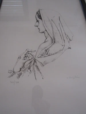 Foujita Léonard / Madone / Lithographie signée et numérotée à la main - Photo 1/4