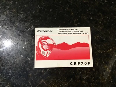 HONDA CRF70F 2004 GENUINE OWNERS MANUAL Part No 00X37-GCF-6100 - Image 1 of 3