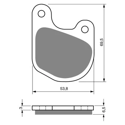 Goldfren Front Brake Pads for Harley FXS 1340 LOW RIDER 1979-1982 (S3 X2) - Image 1 of 3
