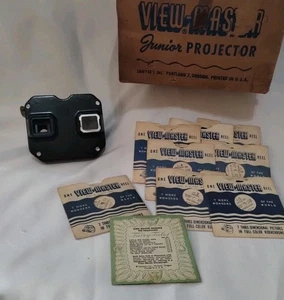 Sawyers 1950's View-Master Vintage Bakelite Model 3D Viewer w/ Reels Set - Picture 1 of 12