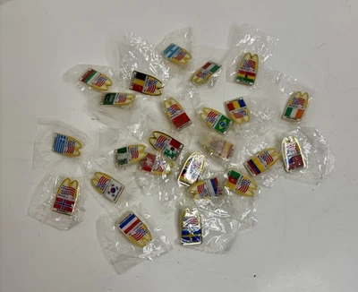 SET OF 24 - 1994 World Cup Soccer Football McDonald’s Lapel Pins Lot - Image 1 of 4
