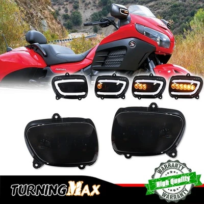 Fits For Honda Goldwing 1800 GL1800 2001-2017 2016 Front LED Turn Signals Lights - Image 1 of 4