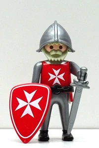 Malteser Ritter Rot Weiß Playmobil To Crusader Knight Print Custom Rare! - Picture 1 of 5