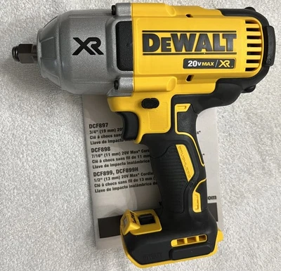 New Dewalt DCF899H 1/2” 20V Max XR Brushless High Torque Impact Wrench Hog Ring - Image 1 of 4