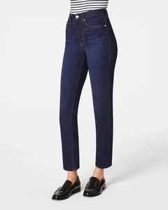 Neu ohne Etikett SPANXsculpt™ ReDefine Slim Straight Jeans dunkelblau marineblau indigo 16 - Bild 1 von 6