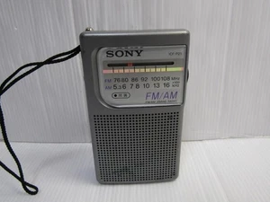 Sony ICF-P21 FM AM Portable Pocket Radio Analog Tuner Telescopic Antenna - Picture 1 of 8