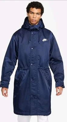Nike Club Men's XL Stadium Outdoor Parka Midnight Navy Blue FB7320-410 NWT $220 - Image 1 of 4