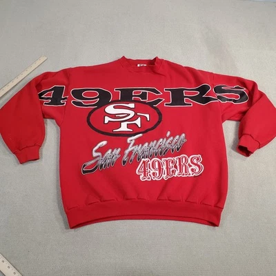 Sudadera DE COLECCIÓN San Francisco 49ers Para Hombre Extra Grande Rojo Acantilado Engle Spellout Foto 1 de 4