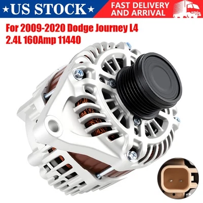 Alternator for Dodge Journey 2009-2020 L4 2.4L 160Amp 4801490AA 11440N - Image 1 of 4