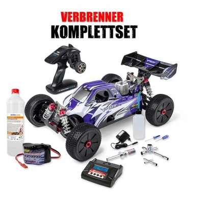 Carson 204036 Virus 4.0 V21 1:8 Nitro Buggy 2,4GHz RTR blau - Starter-Set - Bild 1 von 4