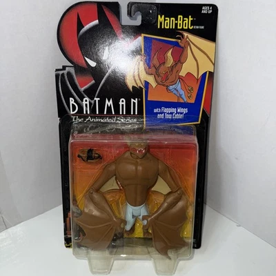 Figura de acción Kenner Batman serie animada Man-bat 1992 de colección sellada nueva sellada Foto 1 de 4