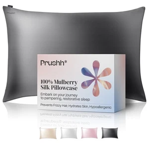 Luxury Silk Pillowcase - 100% Pure Mulberry Silk - 22 Momme 6A High-Grade Fib... - Picture 1 of 9