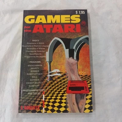 1982 book GAMES FOR THE ATARI Computer 400 800 basic Programs S ROBERTS vtg OLD - Image 1 of 2