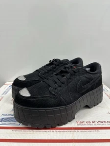 Nike Wmns Air Jordan 1 Low Brooklyn ‘Black Pony’ IB7210 006 Size 11 - Picture 1 of 6