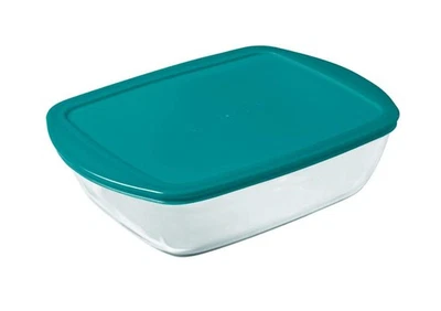 Pyrex - Contenitore Rettangolare In Vetro, Con Coperchio, Adatto A Congelat Owyq - Immagine 1 di 3
