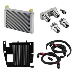 25 Reihen Ölkühler Kit für BMW 3er 335i E90 E91 E92 E93 N54 Anschrauben Silber - Picture 1 of 11