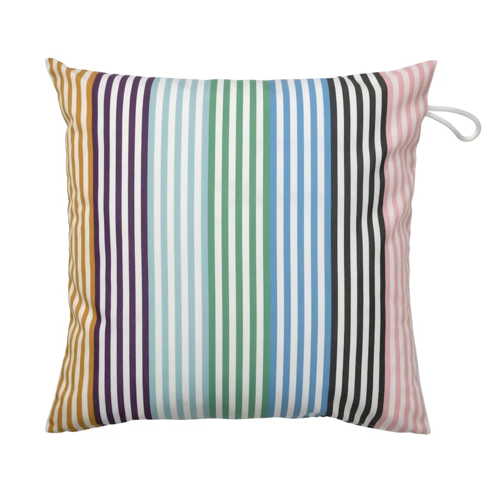 IKEA GULLBERGSÖ cushion cover in/outdoor green/white 20x20” 905.207.51 (2pcs)