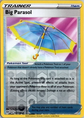 Big Parasol Reverse Holo Uncommon SWSH03: Darkness Ablaze 157/189 NM - Image 1 of 2