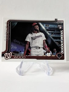 2025 Topps Celebration James Wood Variation SSP Dugout Peeks #DP-16 Nationals RC - Picture 1 of 4