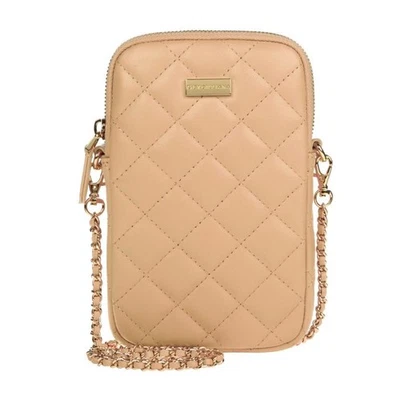 Tiracolo de couro acolchoado #G Giuliana Black Label — CASTANHO CLARO — US$ 119 VAREJO - Imagem 1 de 4