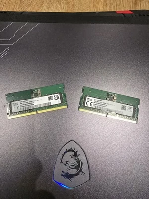 SK Hynix 16GB (2x 8GB) DDR5-5600MHZ SODIMM Laptop Memory RAM PC5-5600B - Image 1 of 4