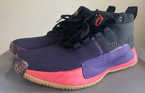 Adidas Dame 5 Harlem Renaissance 2019 Black Sneakers Size 12 (BB9313) - Picture 1 of 9