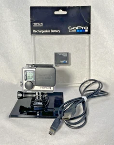 GoPro HERO4 Action Camera w/ Waterproof Case, 2 Batteries 1 New, & Charging Cord - Picture 1 of 11