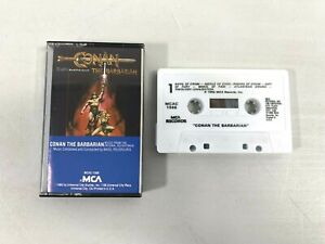 Conan The Barbarian Original Soundtrack Cassette Tape MCA Records 1982 