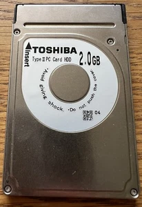 Toshiba Type 2 II PC Card 2gb MK2001MPL Japan - Worldwide Post - Picture 1 of 4