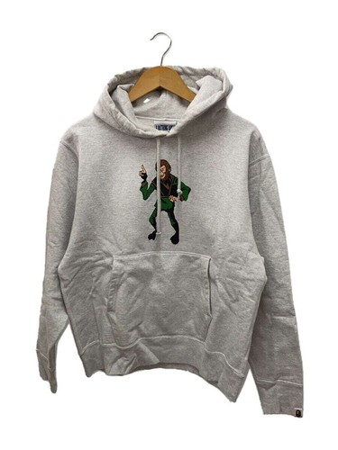 A BATHING APE (BAPE) Felpa con cappuccio A BATHING APE grigia S usata