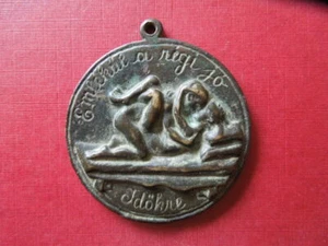 J3057 ANTIKE EROTISCHE BRONZE DEUTSCH? ERINNERUNG AN DIE ALTEN GUTEN ZEITEN - Bild 1 von 3