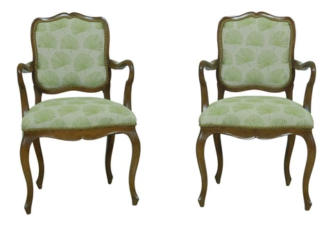 52994EC: Italian Style Upholstered Open Arm Occasional Chairs Cover
