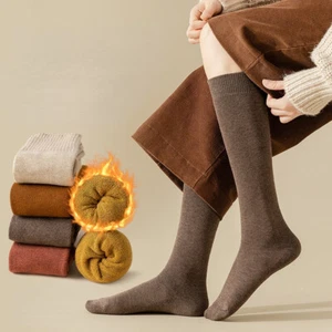 3 pairs of winter women's cotton calf socks for warm comfort stockings - Picture 1 of 16