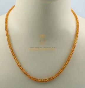 Mandaringranat Kette facettierte Mandaringranat Halskette für Damen 52 cm - Bild 1 von 2