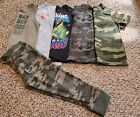 🔥 Toddler Boys Size 4T/5T Clothes Old Navy True Indigo Tshirt Joggers CAMO Used