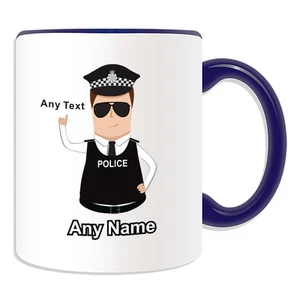 Personalised Gift Police Constable Sergeant Inspector Mug Money Box PC SGT Cup - Picture 1 of 20