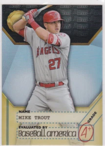 MIKE TROUT Anaheim Angels Insert Card 2017 Topps BASEBALL AMERICA Grade A+ - Picture 1 of 2