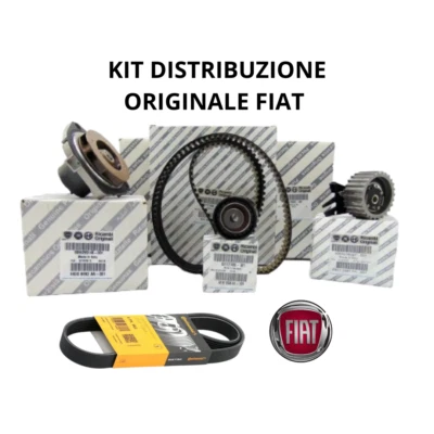 KIT DISTRIBUZIONE + POMPA ACQUA ORIGINALE FIAT + CINGHIA PV 500X RENEGADE 16 MJT - Immagine 1 di 2