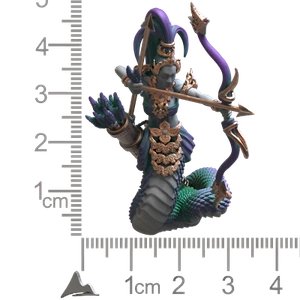 Snake Archer C | Phaya Naga | Printerra | RPG D&D Pathfinder Wargaming Miniature - Picture 1 of 1