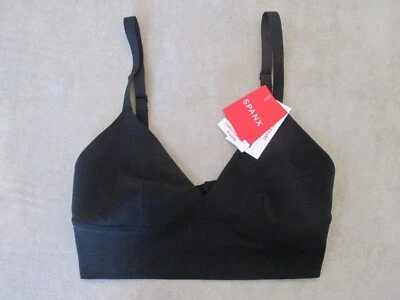 NEW SPANX 'Cotton Control' Comfort Bralette Size XS Very Black #30048R $48 - Imagem 1 de 4